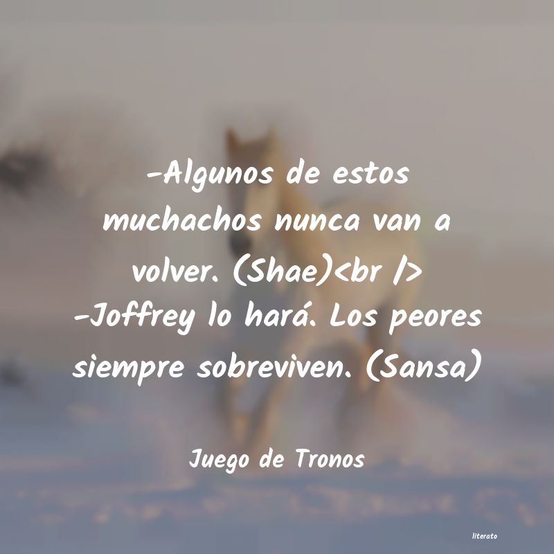 frases de Juego de Tronos