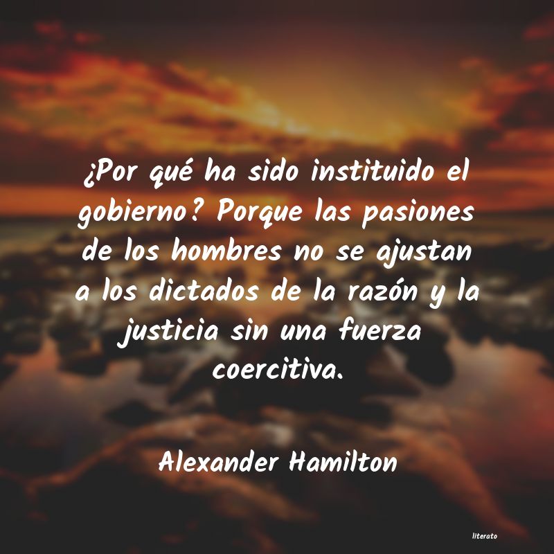 Frases de Alexander Hamilton