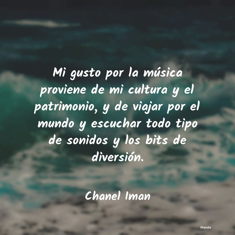 frases de Chanel Iman