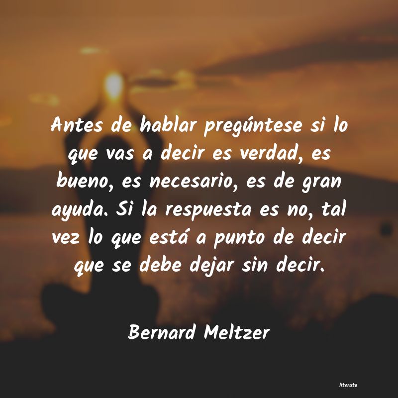 Frases de Bernard Meltzer