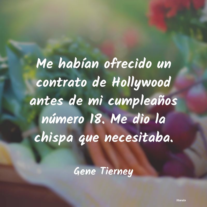 Frases de Gene Tierney