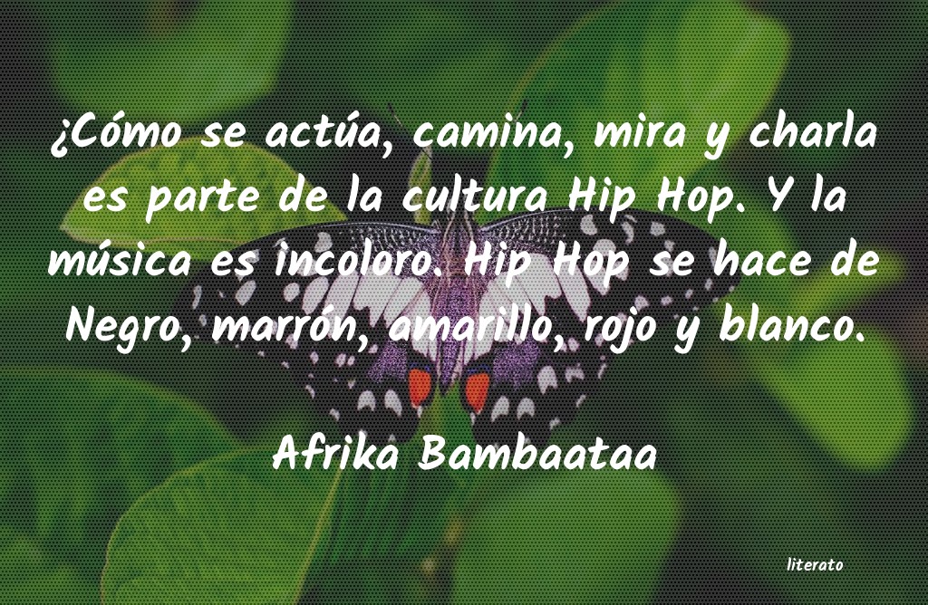 frases de Afrika Bambaataa