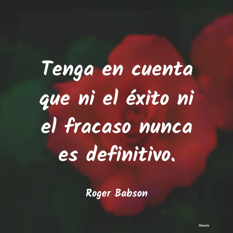 frases de Roger Babson