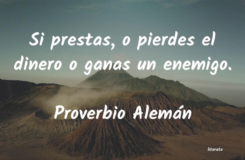 frases de Proverbio Alemán
