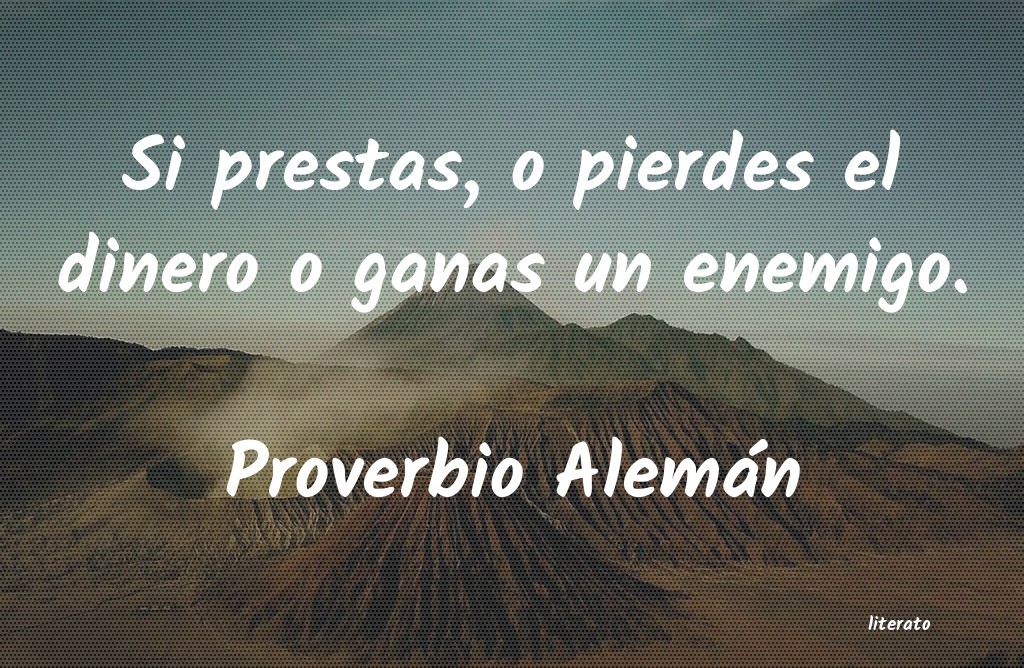 Frases de Proverbio Alemán