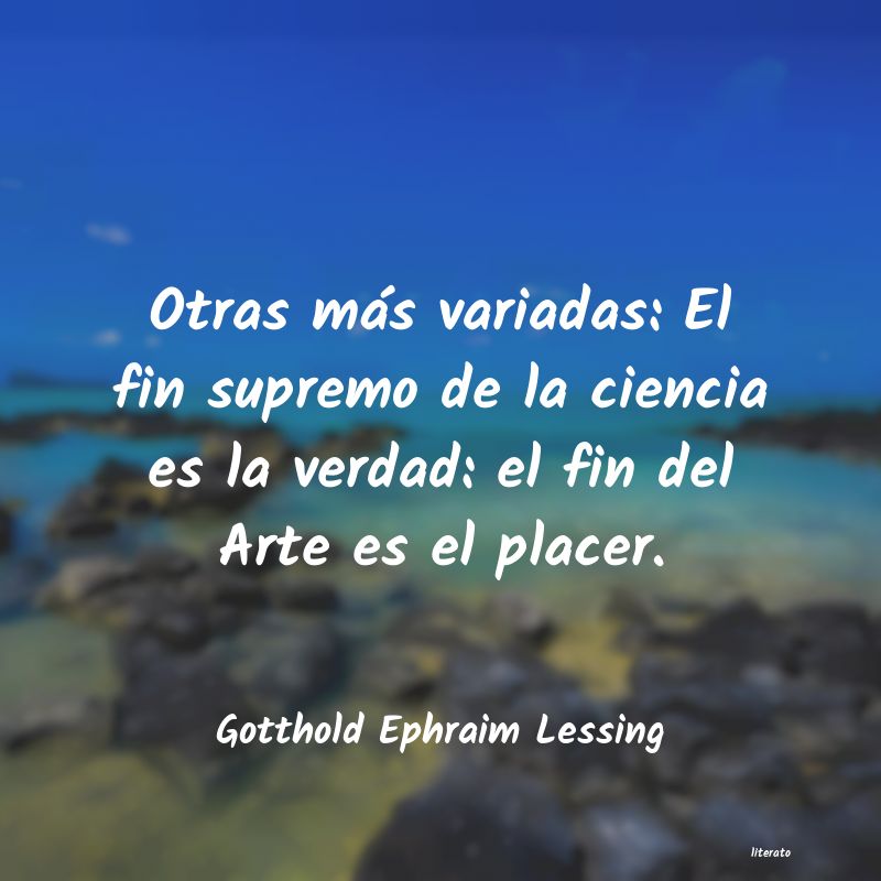 Frases de Gotthold Ephraim Lessing