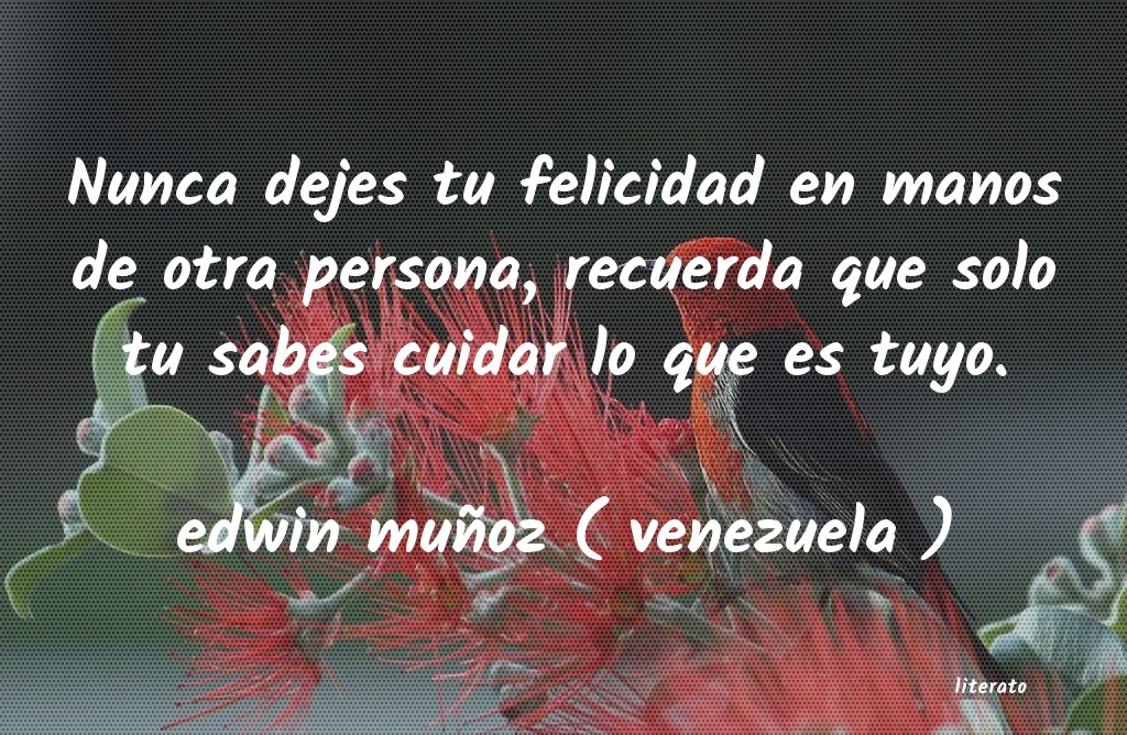 Frases de edwin muñoz ( venezuela )