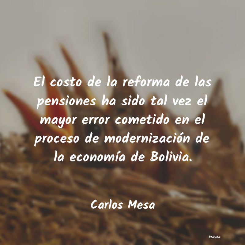 frases de Carlos Mesa