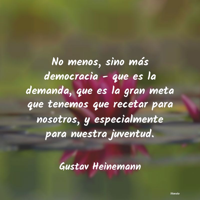 Frases de Gustav Heinemann