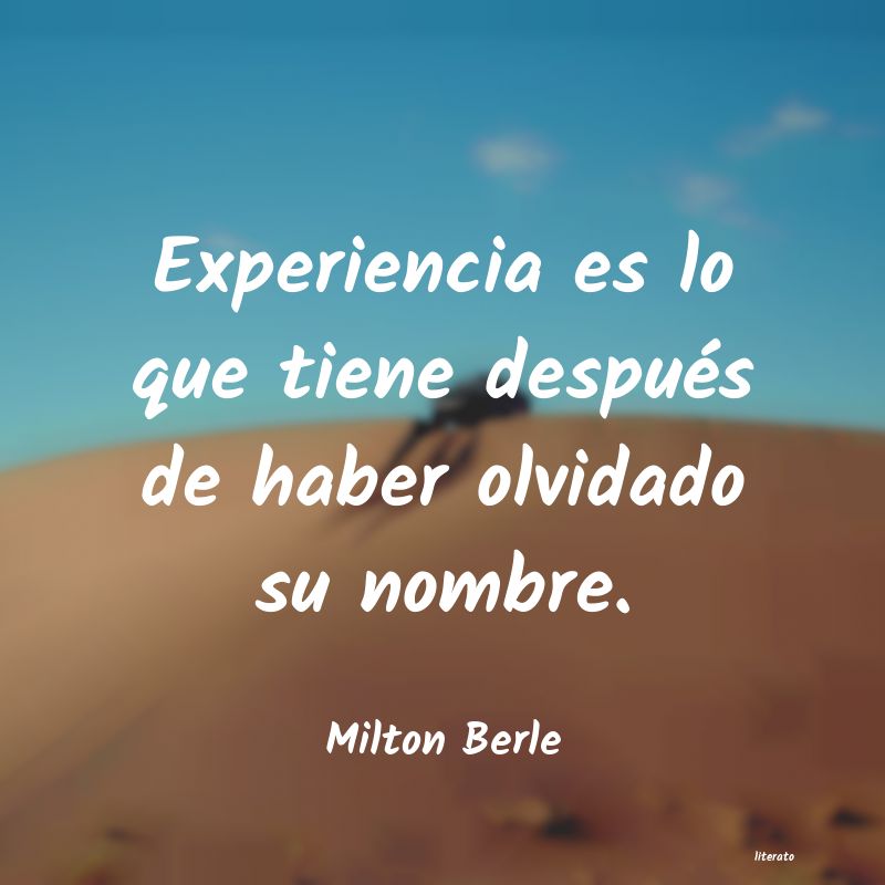 frases de Milton Berle