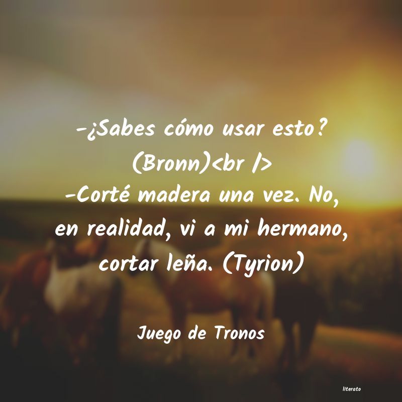 frases de Juego de Tronos