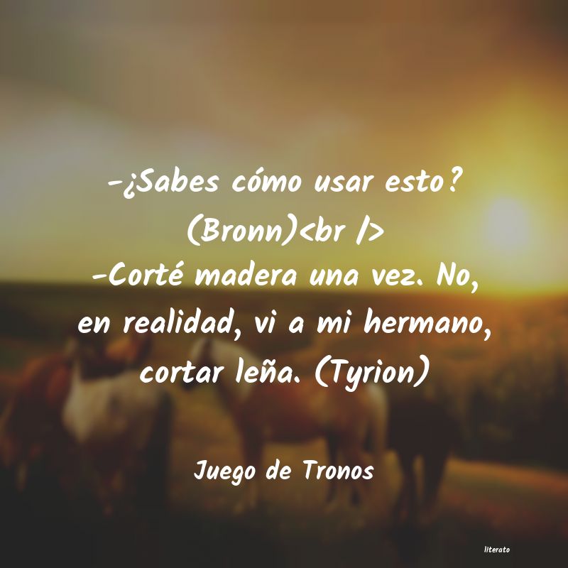 Frases de Juego de Tronos