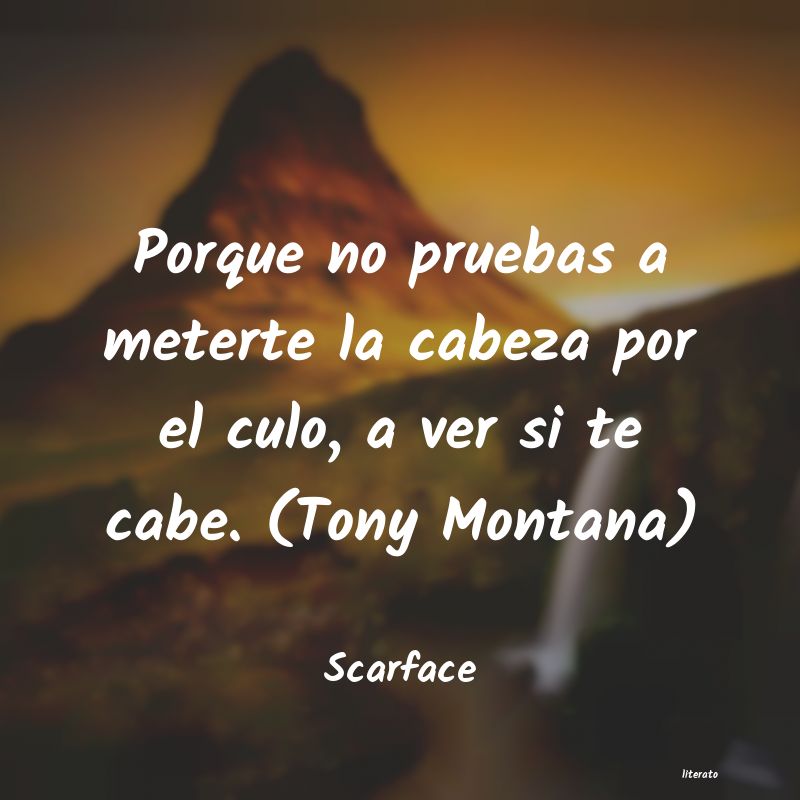 frases de Scarface