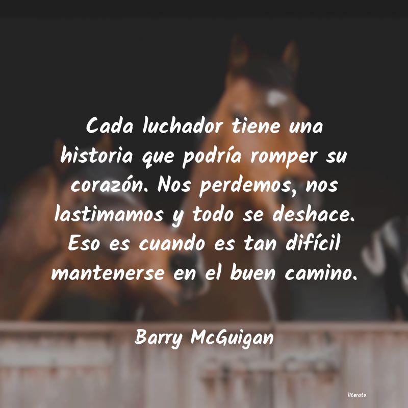 frases de Barry McGuigan