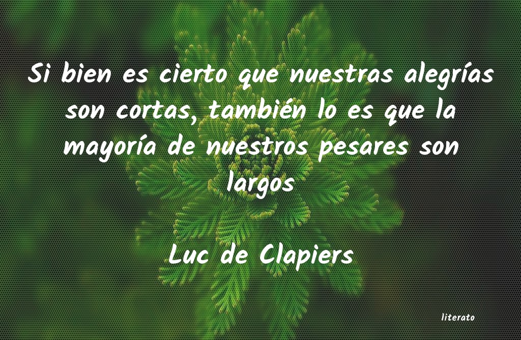 Frases de Luc de Clapiers