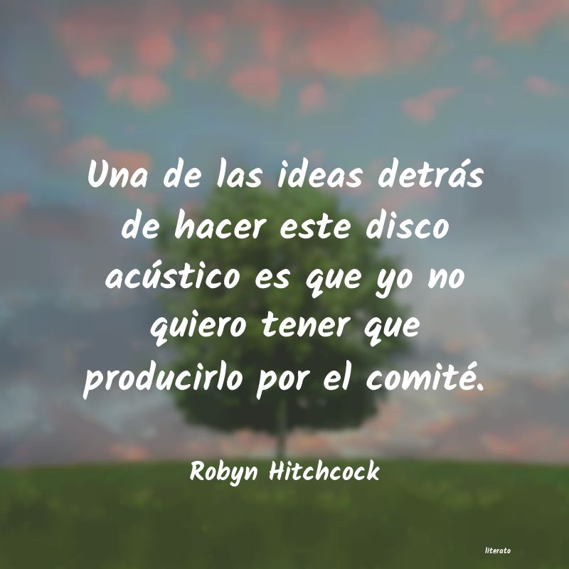 Frases de Robyn Hitchcock