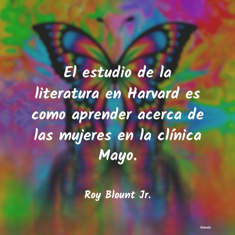 Frases de Roy Blount Jr.