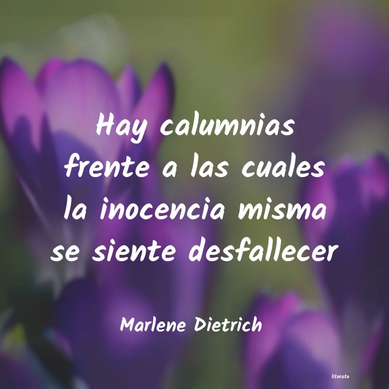 frases de Marlene Dietrich