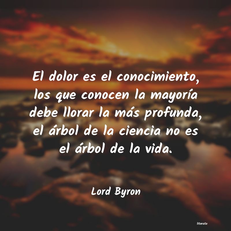 frases de Lord Byron