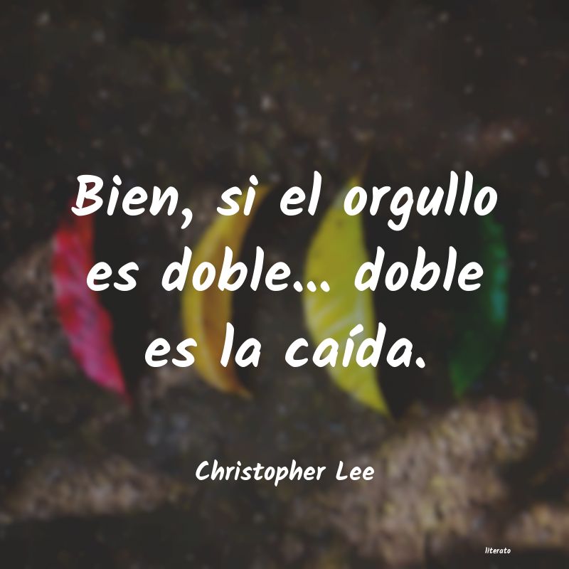 Frases de Christopher Lee