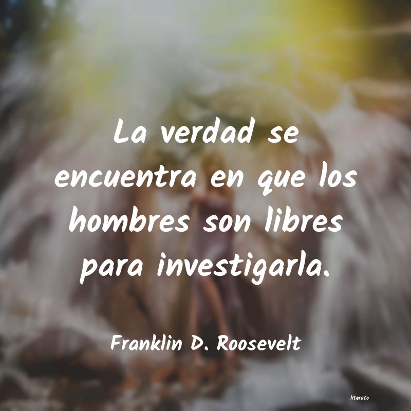 frases de Franklin D. Roosevelt