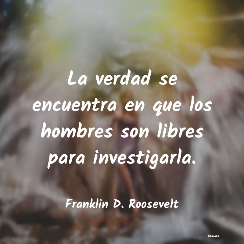 Frases de Franklin D. Roosevelt