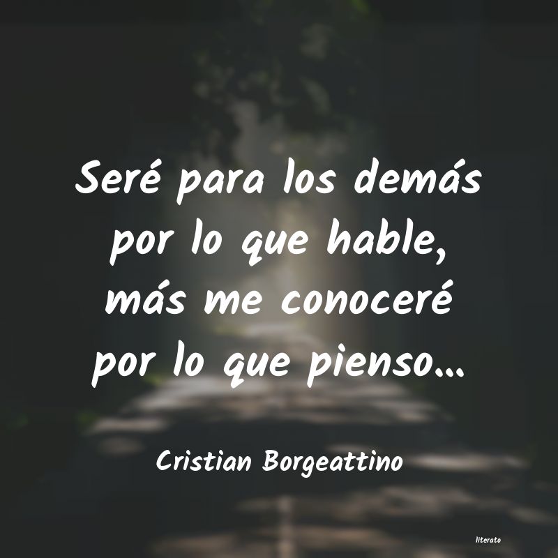 Frases de Cristian Borgeattino