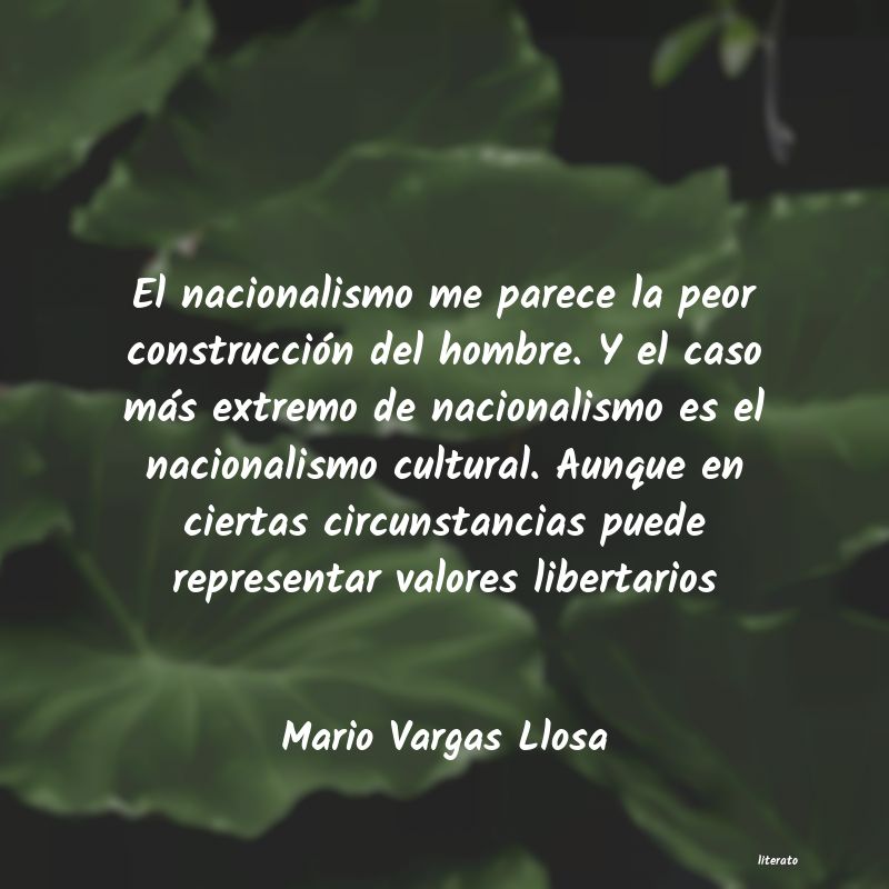 pensamiento de mario vargas llosa