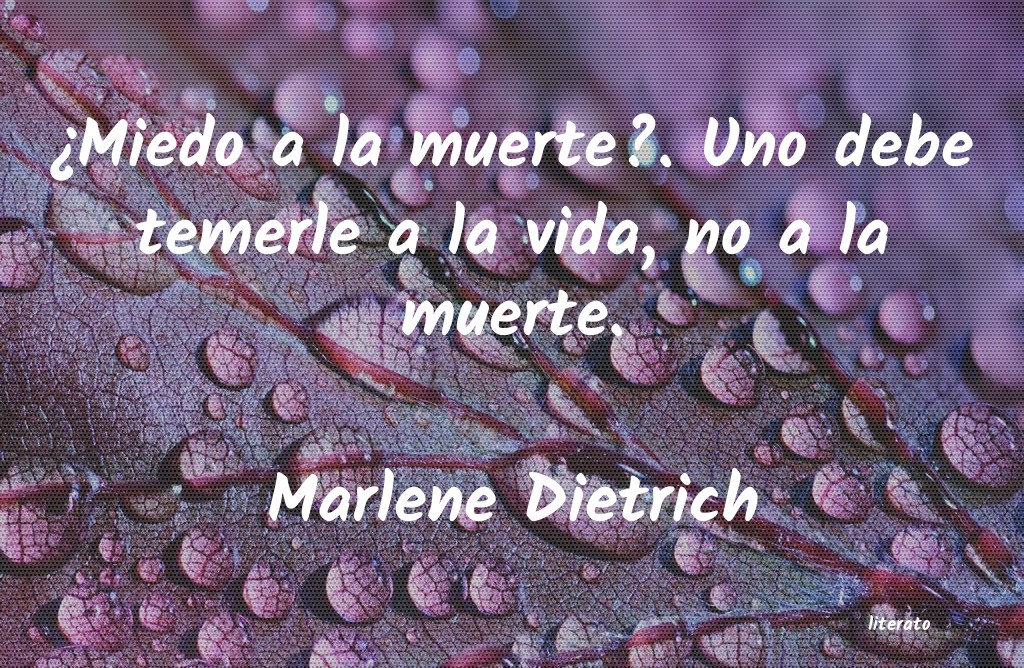 frases de Marlene Dietrich