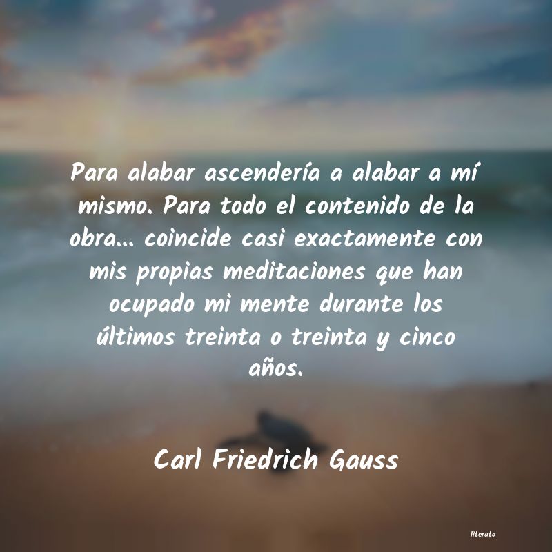 Frases de Carl Friedrich Gauss