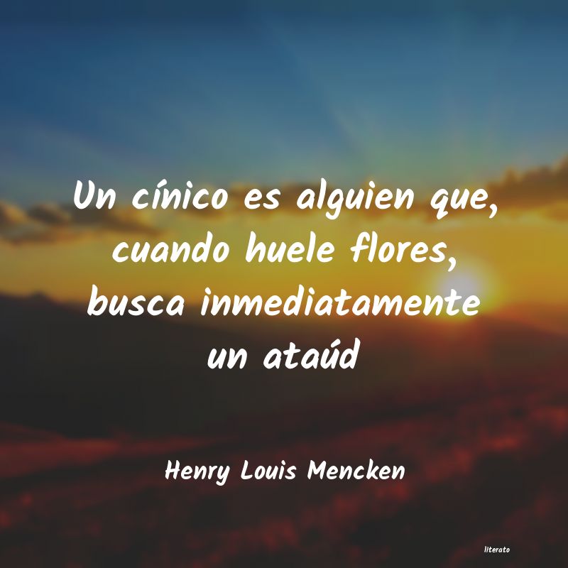 frases de Henry Louis Mencken