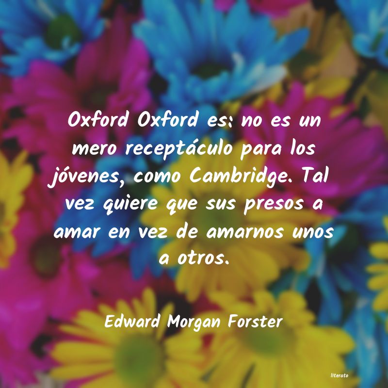 Frases de Edward Morgan Forster