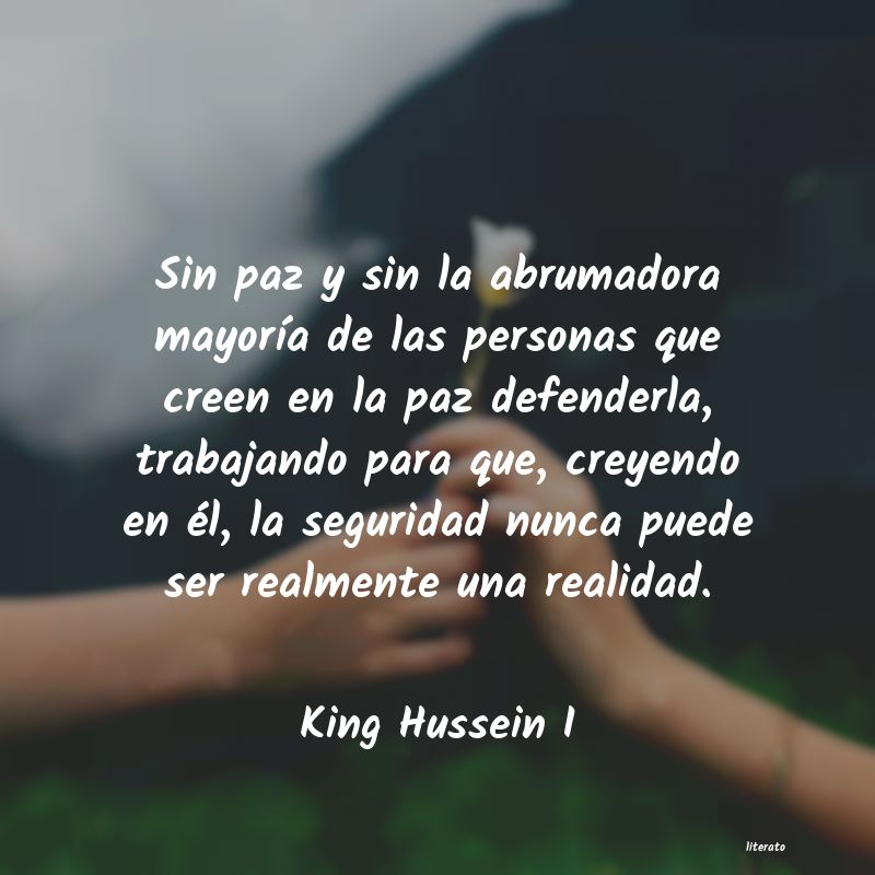 Frases de King Hussein I