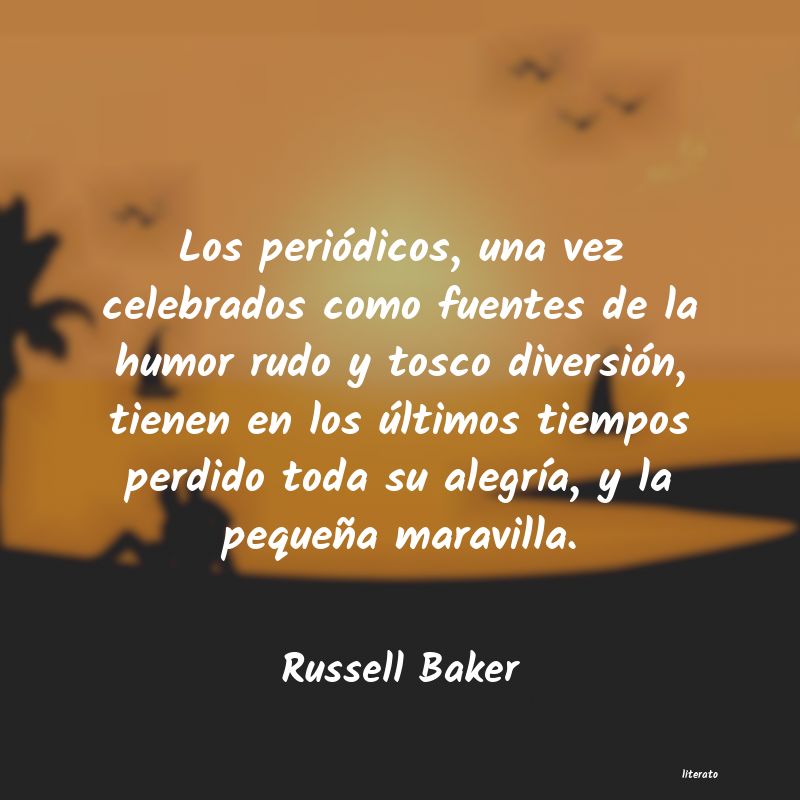 Frases de Russell Baker