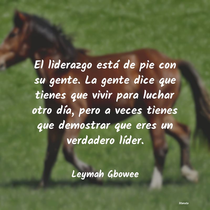 frases de Leymah Gbowee