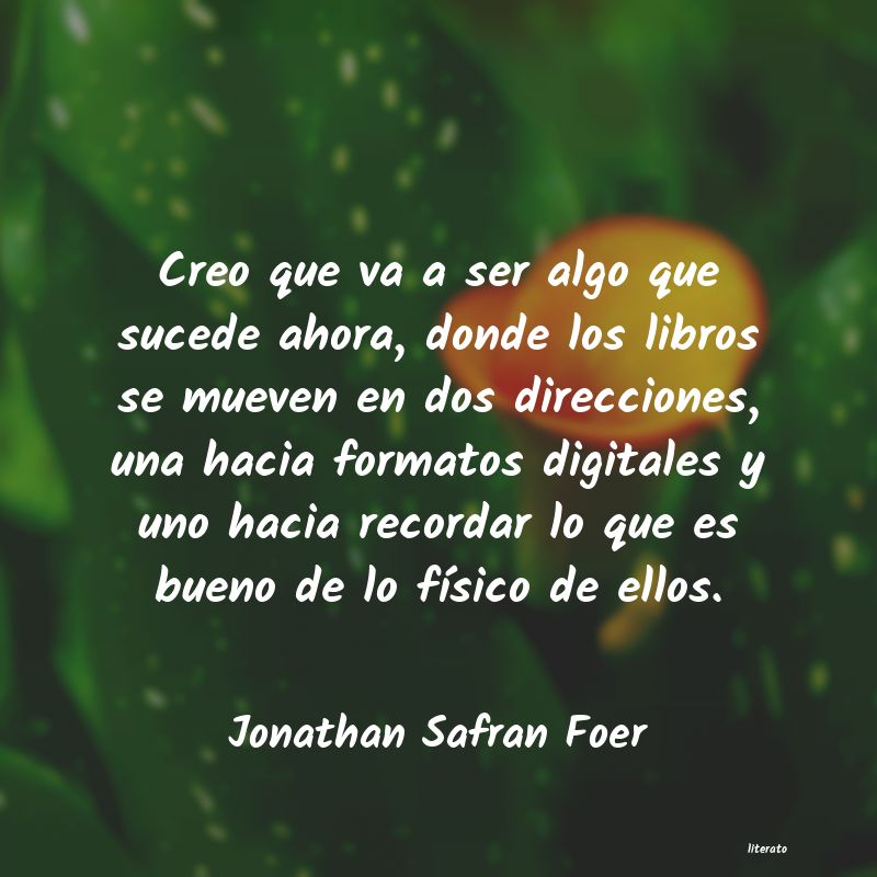 frases de Jonathan Safran Foer
