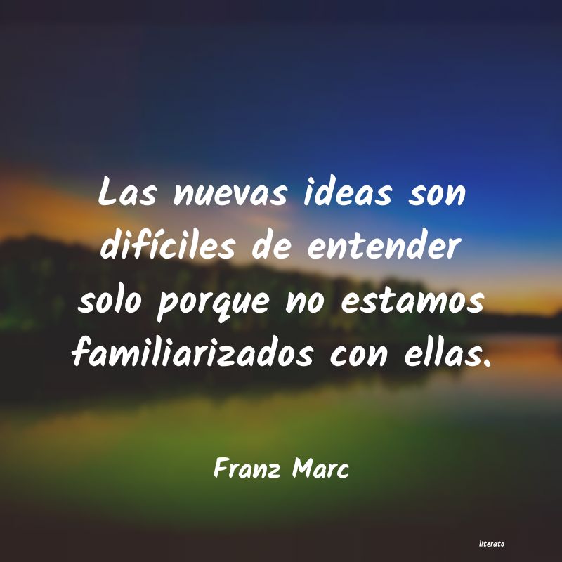 Frases de Franz Marc