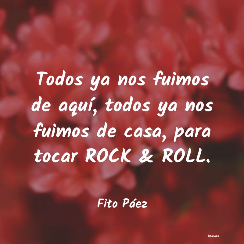 Frases de Fito Páez