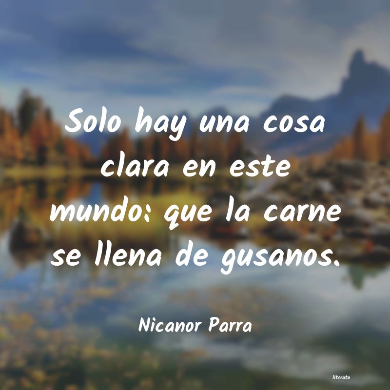 frases de Nicanor Parra