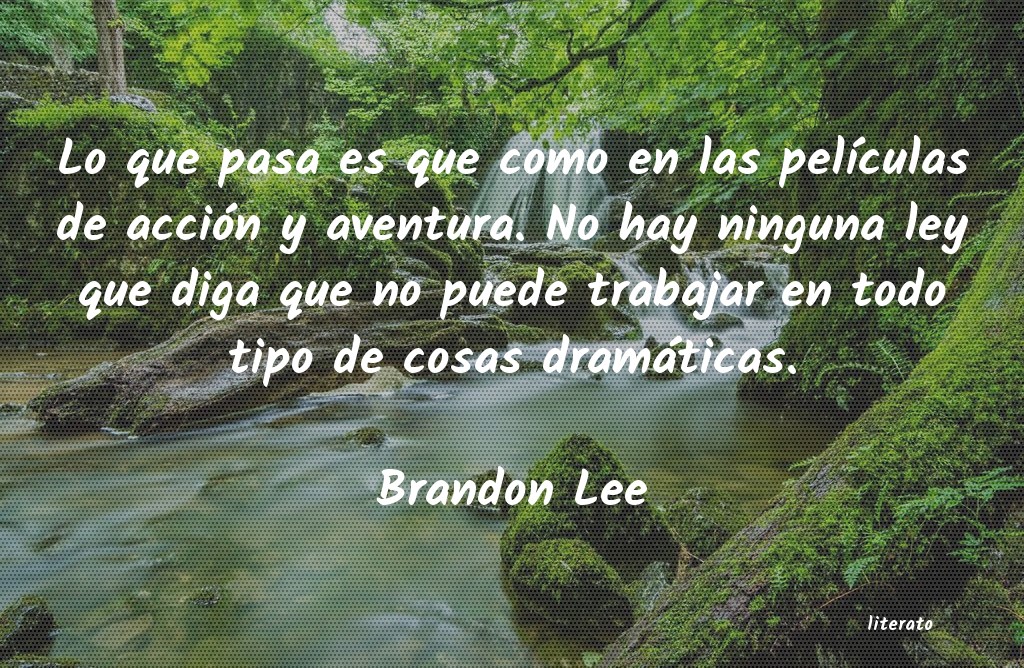 Frases de Brandon Lee