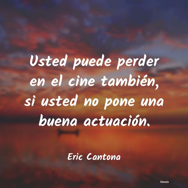 frases de Eric Cantona