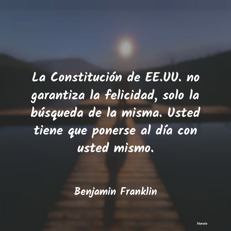 Frases de Benjamin Franklin