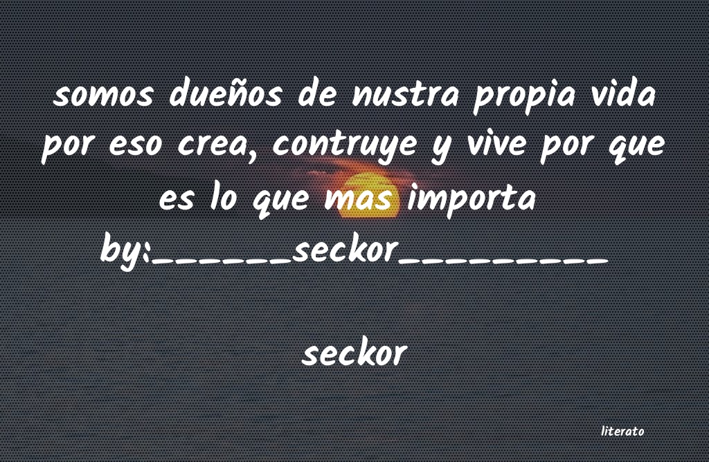 Frases de seckor