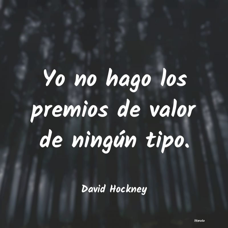 Frases de David Hockney