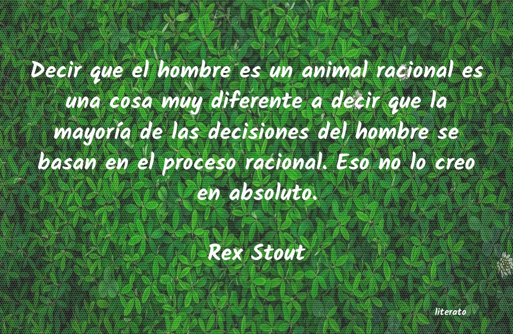 frases de Rex Stout