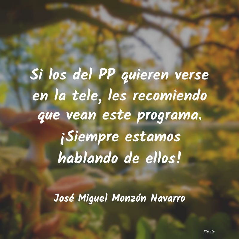 Frases de José Miguel Monzón Navarro