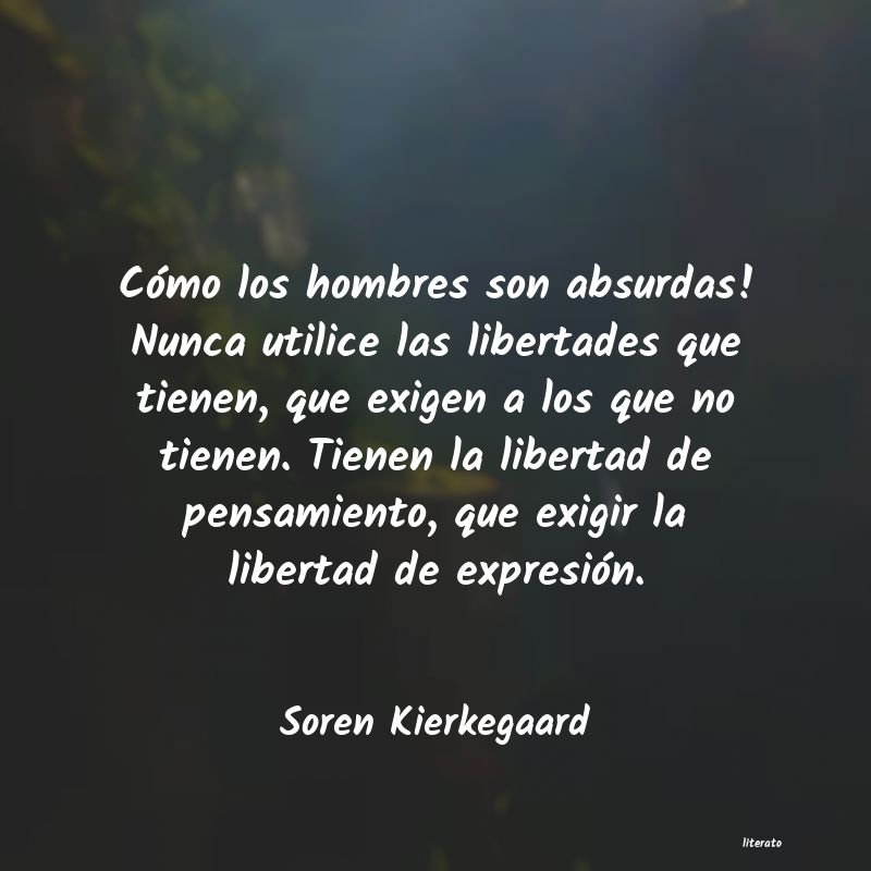 Frases de Soren Kierkegaard