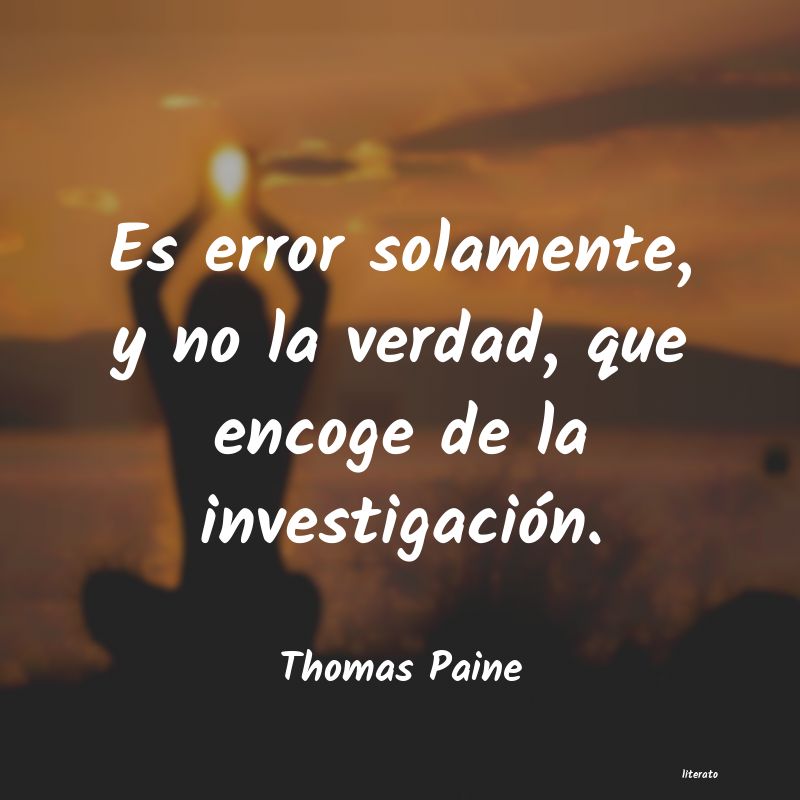 Frases de Thomas Paine