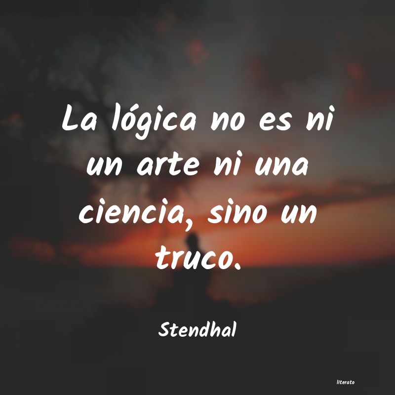 frases de Stendhal
