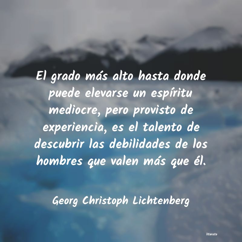 Frases de Georg Christoph Lichtenberg